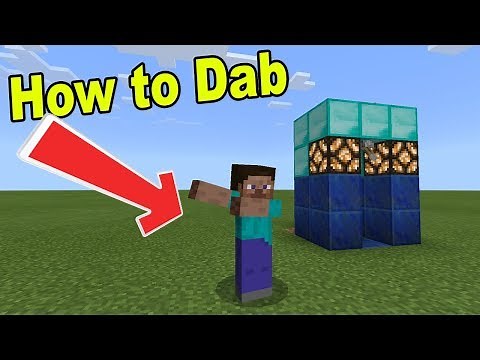 How to DAB in Minecraft PE (DABBING MACHINE)