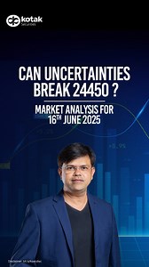 Market Analysis for 16th June Plan your trading strategy for tomorrow’s stock market today with Shrikant Chouhan, Research Head at Kotak Securities. Get insights on key support levels, market trends, and stock movements to set your trading and investment strategies in advance. #nifty50livetradingtoday #nifty50 #nifty50today #nifty50trading #intradaystrategy #intradaytrading #intradaylivetrading #intradaylivetradingtoday #intradaylive | Kotak Securities | Facebook