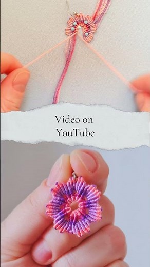 Can a Flower Be This Cute? 🌸 Micro Macrame Tutorial