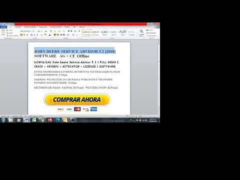 Instalation John Deere Service ADVISOR 5.2 AG + CF 2019 Instalacion