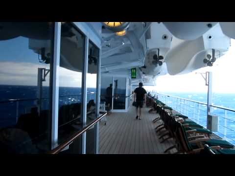 Queen Mary 2 Walk around Deck 7
