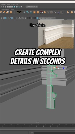 One tool, endless possibilities! #3dmodeling #maya3d #mayamodeling #blender3d #hardsurface #topology