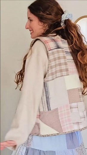 Making a Patchwork Vest With Just Fabric Scraps ✂️Pattern is #RubyVest by @hisydgraham