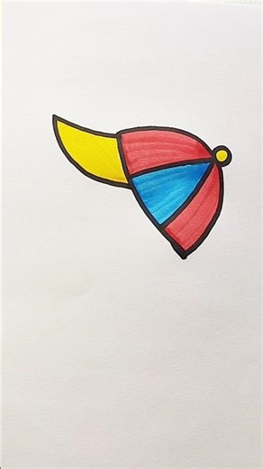 Hat drawing for beginners #hat #trending #drawing #viral #shorts #colors