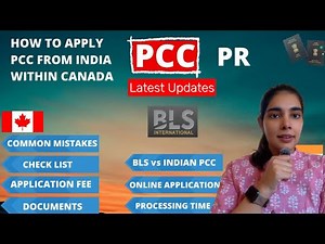 How to apply PCC from CANADA | Apply PCC through BLS | Latest updates and changes!