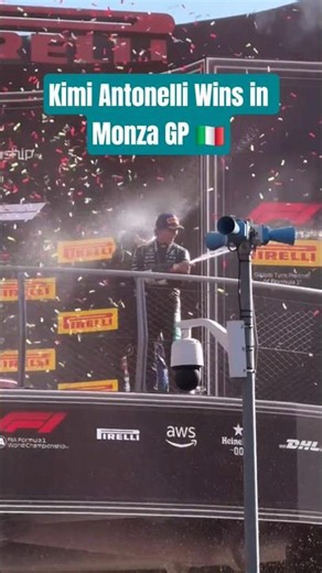 podium Kimi Antonelli Wins in Home Grand Prix of Italia Monza Formula 1 2026