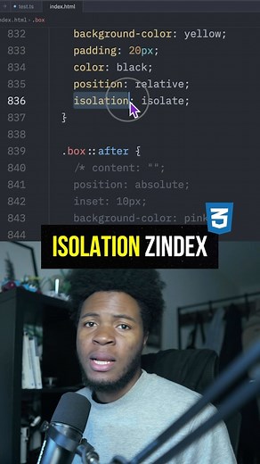 Simplifying the Web | Isolation in CSS 🔥 ✨ #html #css #js #reactjs #vuejs #webdev | Instagram