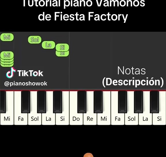 Tutorial Fácil de Piano: Vámonos de Fiesta Factory