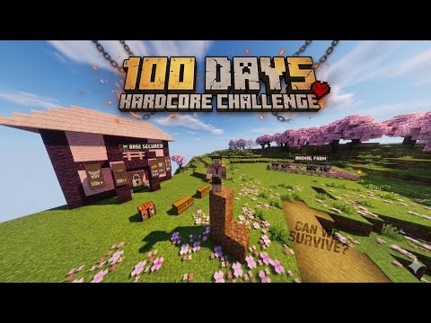 I Survived 100 Days in HARDCORE Minecraft... With NO TOTEMS!
