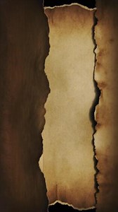 Download Vintage torn parchment paper texture background with aged burnt edges and subtle gradient lighting for free