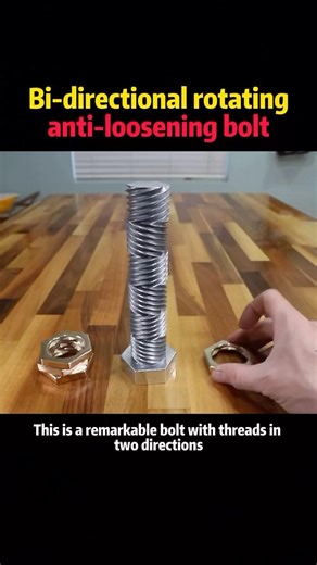 Hi-directional rotating anti-loosening bolt #knowledge #science