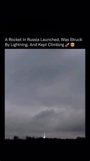 @nextgen_bytess on Instagram: "A lightning bolt hit this rocket seconds after liftoff, and it didn’t flinch🌩️🚀 This was a Soyuz-2 launch from Baikonur Cosmodrome in 2019, carrying satellites for Russia’s GLONASS navigation system. Just 12 seconds after ignition, a powerful lightning strike connected with the rocket as it passed through storm clouds. Instead of aborting, the vehicle continued its ascent flawlessly. Soyuz rockets are engineered with conductive paths and shielding that safely rou