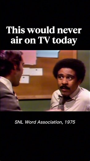 The infamous SNL Word Association with with Chevy Chase and Richard Pryor. There’s no way this would air on today’s modern television 😂 #saturdaynightlive #snl #ChevyChase #RichardPryor #comedy #comedians #funny #television #lovegilda #classiccomedy #1970s | Love Gilda