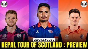 24K views · 766 reactions | Preview: Nepal Vs Scotland Vs Netherlands Tri Series || Teams, Head to Head, Pitch Report & More In this video, we preview the upcoming ICC CWC League 2 Tri Series featuring Nepal, Netherlands and host Scotland. #NepalCricket #NepalvsScotland #nepalvsnetherlands | The Cricket Nerd | Facebook