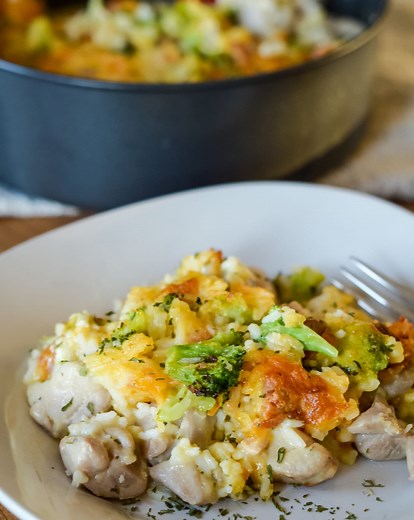 Ninja Foodi Cheesy Broccoli Chicken and Rice