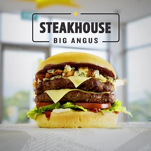 228 reactions · 223 comments | Going out for a steak just got even better 數 The Steakhouse Big Angus has arrived, check out all that angus beef, Memphis BBQ sauce, crispy onions, crumbly blue AND swiss cheese 襤 | Carl's Jr. NZ | Facebook