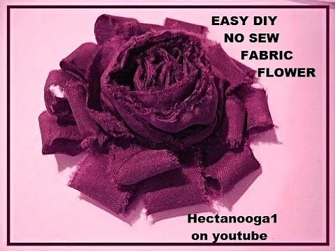 RUFFLED AND ROLLED SHABBY CHIC FLOWER tutorial