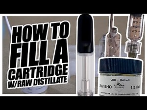 How to fill a cartridge with distillate!