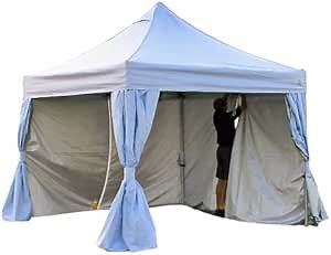 UNDERCOVER X2 10x10 Premium Commercial Canopy Tent – Pop Up Canopy Tent with Sidewalls – Aluminum Frame Outdoor Canopy Tent (White) – Wheel-Away Commercial Canopy Tent 10x10 Heavy Duty