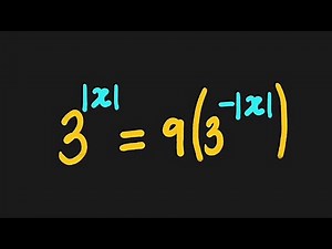 Absolute value exponential Equation