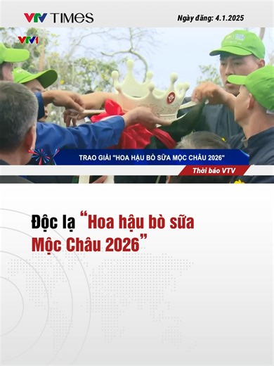 Hội thi Hoa hậu bò sữa Mộc Châu 2026