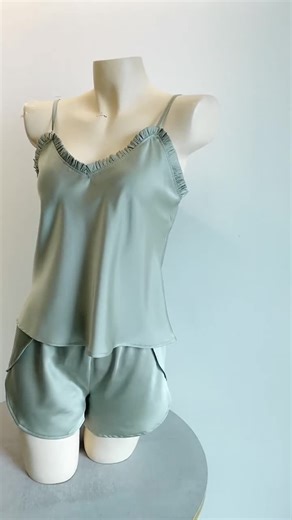 Satin Camisole Set | Bridesmaid Cami & Shorts in Olive-green, Gold, Custom Colors| White Bridal Lingerie - Bridal Shower Gift - Etsy