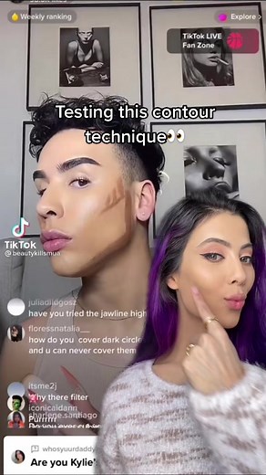 Testing this lifted contour placement by Kylie & Kim’s MUA @ariel 👀 what do you think of the results?🧐 #makeuphacks #makeuptips #makeuptutorial #kyliecosmetics #kyliejenner