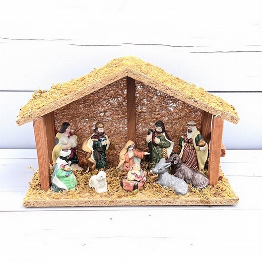 Vintage Nativity Set/mary Joseph Baby Jesus/porcelain Figurines/childrens Complete Nativity/religous Holiday Decorations - Etsy