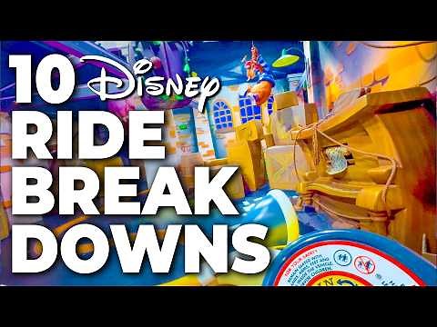 Top 10 Disney Fails, Ride Breakdowns & Malfunctions Pt 13 - Walt Disney World, Disneyland & Paris