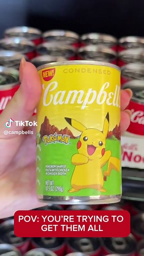 Collect All 8 Campbell's Pokémon Character Cans!