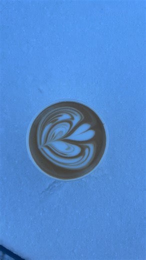 Snow days can’t keep us away! We’re officially open and warmed up for service 💗☕️ stop by for a hot cup of coffee, or a fancy hot chocolate to get the day started right! | Blue Ghost Outpost