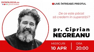 (Video) Întreabă preotul LIVE – De ce este păcat să credem în superstiții? – Pr. Ciprian Negreanu
