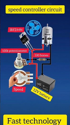 Speed controller circuite 12v Dc