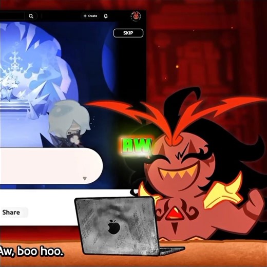 Aw boohoo 🤡 ~ Burning spice cookie ❤️ [Crk edit] #cookierunkingdom #edit #gaming