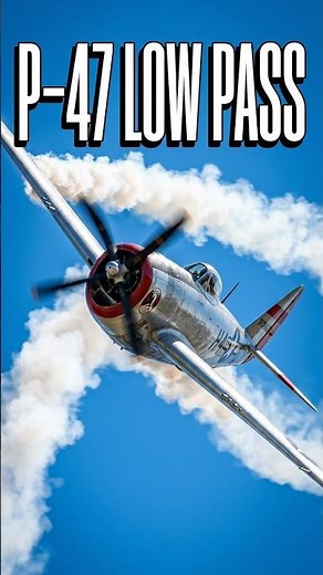 Insane low pass by a classic P-47 #warbirds #aviation #airshow2026 #aviationlovers