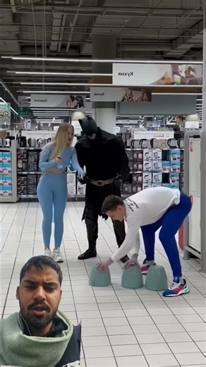 shocking 😲 #blind #prank #shorts #funny #batman