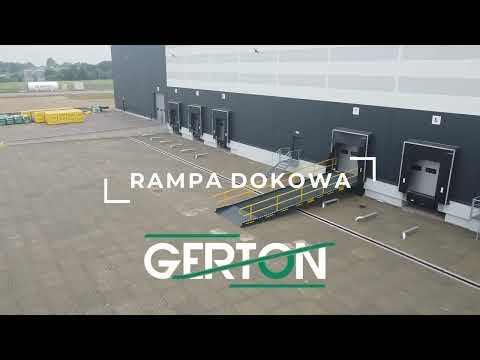 Rampa dokowa GERTON rampa najazdowa / wjazd do magazynu / rozładunek z poziomu "0"