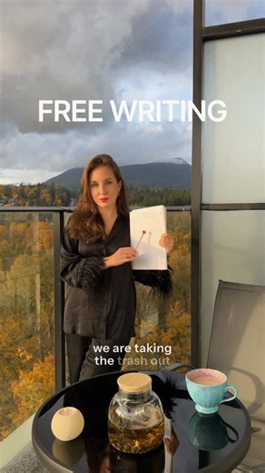 Anna Lepekha on Instagram: "So, Besties, have you ever tried free writing before?✍️ If not, save this video and try it today!🤍 #freewriting #mentalhealth #lifeadvice #slavic"