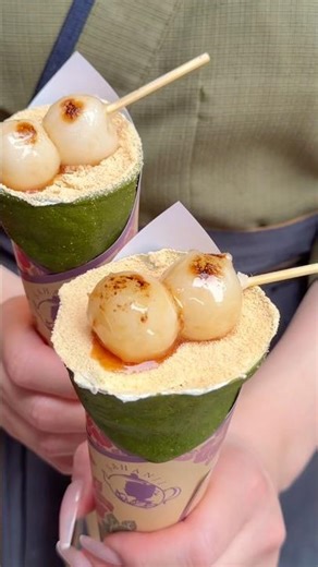 全自動で焼き上げる絶品みたらし団子クレープ？！ #japanesefood
