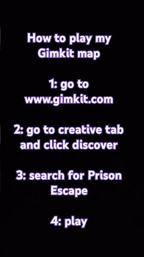 How to play my gimkit map