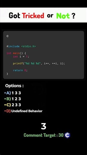 C / C++ Interview Question | Daily Coding Quiz | Shorts | Day 38: Video 1