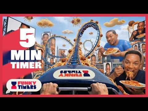 5 Minute Roller Coaster Countdown Timer | 4K