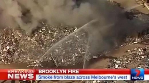 Fire engulfs metal recycling yard