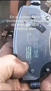 Arrow on brake pads