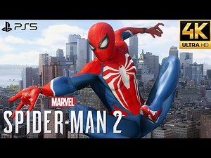 Marvel's Spider-Man 2 PS5 - Advanced Suit 2.0 Free Roam Gameplay (4K 60FPS)