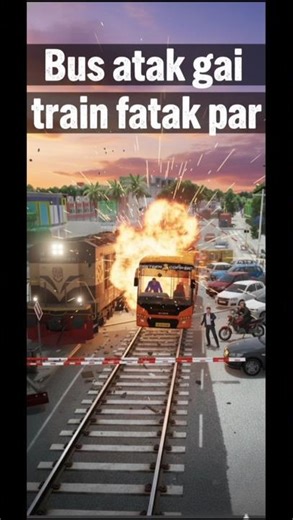 🚩MSRTC Bus 🆚 Train in BUSSID 🔥 ( Bus atak gai train fatak per) 😱
