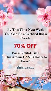 New Course: Become a 𝗖𝗲𝗿𝘁𝗶𝗳𝗶𝗲𝗱 𝗜𝗸𝗶𝗴𝗮𝗶 𝗟𝗶𝗳𝗲 𝗖𝗼𝗮𝗰𝗵 with our online training! Learn how to guide clients toward fulfillment, purpose, and balance with our expertly crafted Ikigai coaching program! Our training combines timeless wisdom with modern coaching techniques, making the principles of Ikigai accessible to everyone. Developed by experienced coaches, this course equips you to inspire transformation and help clients align their passions, mission, and career. Training Pro