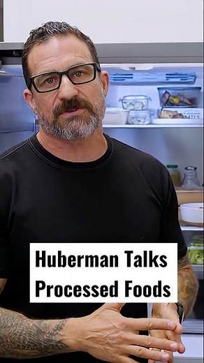 Andrew Huberman on high-processed foods #menshealth #shorts