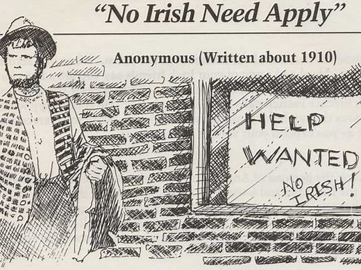 "No Irish Need Apply" - the signs and ads that vilified our Irish ancestors