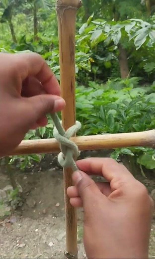 An easy trick to knit with ropes